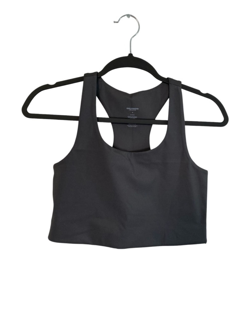 Girlfriend Collective Gray Paloma Racerback Bra
